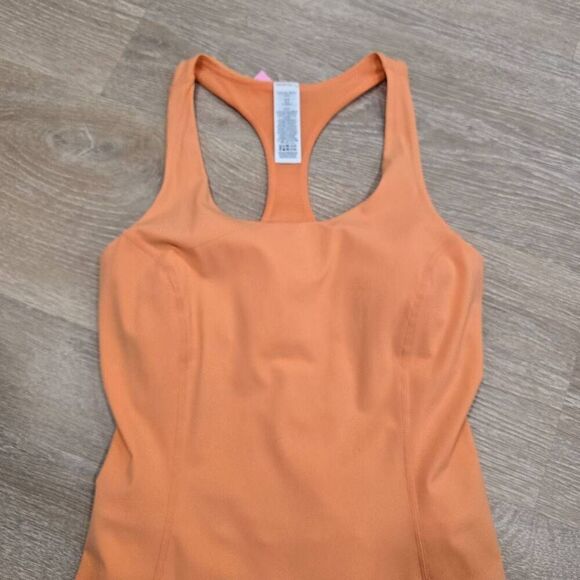 Sweaty Betty London Power Workout Dress Women's 4 Orange Racerback Sleeveless - Picture 4 of 8